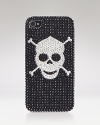 Dangerously decked in Swarovski crystals, this Jimmy Crystal iPhone case is punk, pretty, and plugged in.