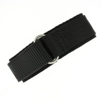 Watch Band Nylon One Piece Wrap Sport Strap Black Adjustable Velcro 20 millimeter Watch Band Nylon One Piece Wrap Sport Strap Black Adjustable Velcro 20 millimeter