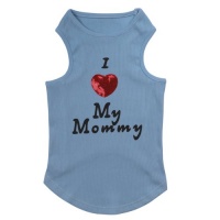Casual Canine Cotton I Love My Mommy Dog Tank, Small, 12-Inch, Blue Casual Canine Cotton I Love My Mommy Dog Tank, Small, 12-Inch, Blue