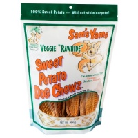 Sam's Yams Veggie Rawhide Sweet Potato Dog Treats, 1-Pound Sam's Yams Veggie Rawhide Sweet Potato Dog Treats, 1-Pound