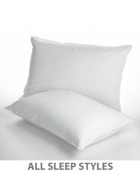The unique design of the Down Enhance™ provides the softness and adjustability of down plus comfortable support for all sleep positions. Featuring an inner down-filled sleeve through the heart of the pillow surrounded by more fluffy down fill for ultimate comfort. A 300 thread count 100% cotton Barrier Weave™ fabric cover keeps the down secure. Only Pacific Coast® Down is Hyperclean®, which means dust, dirt and allergens have been removed. Also includes a zippered cover for more pillow protection. The unique design of the Down Enhance™ provides the softness and adjustability of down plus comfortable support for all sleep positions. Featuring an inner down-filled sleeve through the heart of the pillow surrounded by more fluffy down fill for ultimate comfort. A 300 thread count 100% cotton Barrier Weave™ fabric cover keeps the down secure. Only Pacific Coast® Down is Hyperclean®, which means dust, dirt and allergens have been removed. Also includes a zippered cover for more pillow protection.