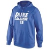 NCAA Nike Duke Blue Devils KO Lacrosse Practice Performance Hoodie - Duke Blue (Small)