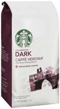 Starbucks Caffe Verona Coffee, Whole Bean,Dark Cocoa, Roasty Sweet,12-Ounce Bags (Pack of 3) Starbucks Caffe Verona Coffee, Whole Bean,Dark Cocoa, Roasty Sweet,12-Ounce Bags (Pack of 3)