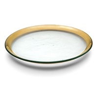 Ancient Italian relics are translated into an abstracted modern design in this handcrafted dinnerware and serving collection from designer Ann Morhauser. This handpainted, 24 karat gold collection tastefully accentuates everything from sleek, modern designs to delicate porcelain, or can be used on its own as a dramatic statement. Ancient Italian relics are translated into an abstracted modern design in this handcrafted dinnerware and serving collection from designer Ann Morhauser. This handpainted, 24 karat gold collection tastefully accentuates everything from sleek, modern designs to delicate porcelain, or can be used on its own as a dramatic statement.