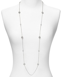 An easy shot of sparkle that makes every outfit a little more glamorous - this long, crystal-set necklace from Nadri goes everywhere (and looks great doing it.) An easy shot of sparkle that makes every outfit a little more glamorous - this long, crystal-set necklace from Nadri goes everywhere (and looks great doing it.)