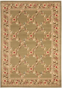 Area Rug 5x7 Rectangle Traditional Green - Green Color - Safavieh Lyndhurst Rug from RugPal