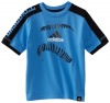 adidas Boys 2-7 Indicative Ball Tee, Bright Blue, 7