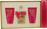 Viva La Juicy By Juicy Couture For Women Eau De Parfum Spray 1.7 Oz & Body Lotion 4.2 Oz & Shower Gel 4.2 Oz