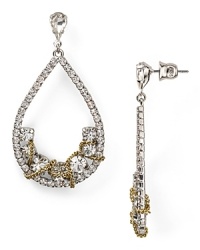 Get super dramatic with this pair of teardrop earrings from ABS by Allen Schwarz. Crafted of metal and set with crystals, it's the perfect pair for the modern day ice princess. Get super dramatic with this pair of teardrop earrings from ABS by Allen Schwarz. Crafted of metal and set with crystals, it's the perfect pair for the modern day ice princess.