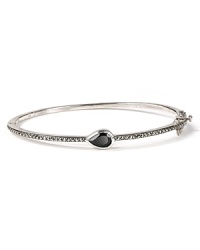 Judith Jack's crystal-encrusted bangle features a multifaceted onyx stone that captures the light. Try it with anything sleeveless: its pure elegance is all you need. Judith Jack's crystal-encrusted bangle features a multifaceted onyx stone that captures the light. Try it with anything sleeveless: its pure elegance is all you need.