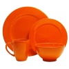 Waechtersbach Fun Factory II Orange 16-Piece Dinnerware Set, Service for 4