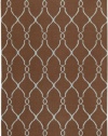 Area Rug 5x8 Rectangle Transitional Chocolate Color - Surya Fallon Rug from RugPal
