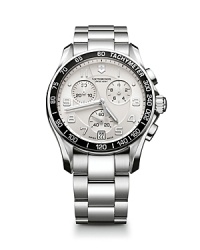 Solid and smart, this oversized brushed bracelet watch chronograph from Victorinox will take your style to new heights. Inspired by military style, its dial is anti-reflective with analog quartz movement and an advanced date feature. Solid and smart, this oversized brushed bracelet watch chronograph from Victorinox will take your style to new heights. Inspired by military style, its dial is anti-reflective with analog quartz movement and an advanced date feature.