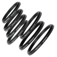 Fotodiox 7 Metal Step Down Ring Set, Anodized Black Metal. 77-72mm, 72-67mm, 67-62mm, 62-58mm, 58-55mm, 55-52mm, 52-49mm Fotodiox 7 Metal Step Down Ring Set, Anodized Black Metal. 77-72mm, 72-67mm, 67-62mm, 62-58mm, 58-55mm, 55-52mm, 52-49mm