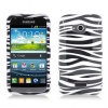 Faceplate Hard Plastic Protector Snap-On Cover Case Samsung Gogh Galaxy Victory 4G LTE L300, Black/ White Zebra (E1)