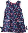 Lilly Pulitzer Girls 7-16 Little Lilly Classic Shift Dress, Bright Navy Gimme Kiss, 7