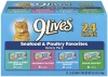 9Lives Seafood and Poultry Variety Pack, 24-Count