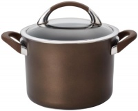 Circulon Symmetry Chocolate Hard Anodized Nonstick Covered Saucepot, 4-Quart Circulon Symmetry Chocolate Hard Anodized Nonstick Covered Saucepot, 4-Quart