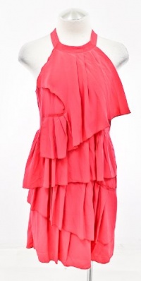 BCBGMAXAZRIA Azalea Red Silk Column Dress BCBGMAXAZRIA Azalea Red Silk Column Dress