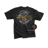 Black Smith & Wesson Graphic Design Heavy Metal Cotton T-Shirt