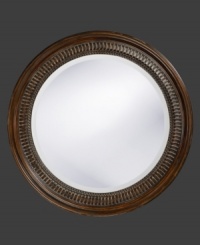 Distinguished by simple line engravings and inner beading in rich black and brown tones, the Monmouth wall mirror brings subtle sophistication and dapper style to both traditional and contemporary surroundings. Distinguished by simple line engravings and inner beading in rich black and brown tones, the Monmouth wall mirror brings subtle sophistication and dapper style to both traditional and contemporary surroundings.