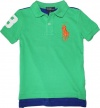 Polo Ralph Lauren Toddler Boy's Big Pony Mesh Polo, Green, 5