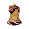 The Liberty Bell was cracked at the very first stroke of it's clapper at it's inaugural ringing in 1753. Jo Ellen has captured it's vibrant ring in glittery shades of gold, red, white and blue.