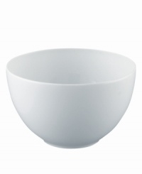 Simply smooth and modern in crisp white porcelain, the TAC 02 bowl offers a timeless balance of form and function.