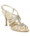 Rampage's Kiera sandals are strappy and sparkly. Perfect for your special night out.