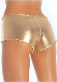 Lycra Low Rise Ruffled Edge Hot Pants (Pearl White;Medium/Large) Lycra Low Rise Ruffled Edge Hot Pants (Pearl White;Medium/Large)