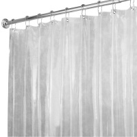 InterDesign X-Wide Shower Curtain Liner, Clear InterDesign X-Wide Shower Curtain Liner, Clear
