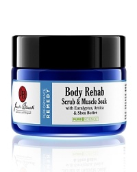 A powerful combination of exfoliating salts removes dead skin cells and stimulates cell turnover revealing healthier skin. Shea Butter and Glycerin combat rough, dry patches to leave your body feeling ultra soft and smooth. Perfect for use after workout or sports, this Eucalyptus and Rosemary infused scrub dissolves as you rub to loosen knots and increase circulation while Arnica and Epsom Salts help relieve tension and soothe aching muscles. Fragrance-free, Paraben-free, Colorant-free, Vegan and Dermatologist tested.