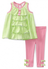 Kids Headquarters Baby-girls Newborn Stripe Top with Pant, Green, 3-6 Months Kids Headquarters Baby-girls Newborn Stripe Top with Pant, Green, 3-6 Months