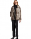 Karen Kane Women's Notch Collar Faux Fur Jacket