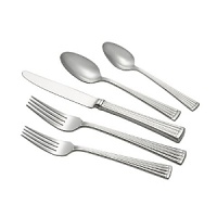 Versatile and elegant, Dentelle flatware features sleek shapes and traditional lines accented with the same graceful tiered scallop hem as the dinnerware by the same name. Simple and understated, Dentelle flatware is a perfect blend of traditional and contemporary. Versatile and elegant, Dentelle flatware features sleek shapes and traditional lines accented with the same graceful tiered scallop hem as the dinnerware by the same name. Simple and understated, Dentelle flatware is a perfect blend of traditional and contemporary.