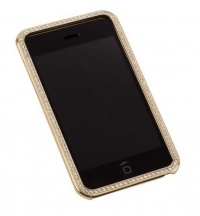 Gilty Couture 14k Gold-Plated Bezel Faceplate with Clear Swarovski Crystals for iPhone 1G Gilty Couture 14k Gold-Plated Bezel Faceplate with Clear Swarovski Crystals for iPhone 1G