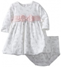 Little Me Baby-Girls Newborn Belle Bow Dress Set, White Floral, 9 Months Little Me Baby-Girls Newborn Belle Bow Dress Set, White Floral, 9 Months