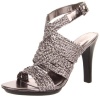 Lauren Ralph Lauren Women's Holleen Ankle-Strap Sandal,New Silver,7 M US
