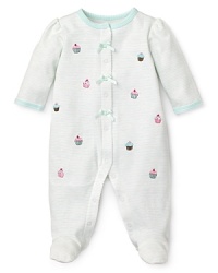 Little Me Infant Girls' Cupcake Footie - Sizes 3-9 Months Little Me Infant Girls' Cupcake Footie - Sizes 3-9 Months