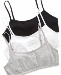 Basic styles to build out her closet, these Maidenform crop bras always provide the comfort and support she'll appreciate. Basic styles to build out her closet, these Maidenform crop bras always provide the comfort and support she'll appreciate.