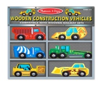 Melissa & Doug Deluxe Wooden Construction Vehicles Set Melissa & Doug Deluxe Wooden Construction Vehicles Set