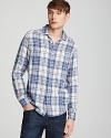 7 For All Mankind Plaid Woven Sport Shirt - Classic Fit