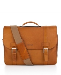 With a rugged and stunning style, this case is living proof that business is often an adventure. The dynamic design includes a full flapover closure to secure your precious cargo, including a front compartment with padded computer pocket for laptops with screens up to 15.4. With a rugged and stunning style, this case is living proof that business is often an adventure. The dynamic design includes a full flapover closure to secure your precious cargo, including a front compartment with padded computer pocket for laptops with screens up to 15.4.