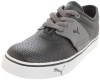 PUMA EL Ace JR Fashion Sneaker (Little Kid/Big Kid),Black/Steel/Grey,2.5 M US Little Kid