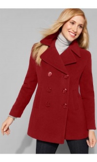 Kenneth Cole Womens Red Wool Coat Size 2XL XXL Double Breasted Button Front XX-Large Kenneth Cole Womens Red Wool Coat Size 2XL XXL Double Breasted Button Front XX-Large