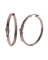 Simply designed and plated in high-shine metal, these Michael Kors hoop earrings style every look with effortless luxury.
