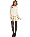 Textural tiers and high-shine sequined panels make this Free People A-line skirt a standout pick for hot winter style!