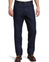 Key Industries Men's Heavy Duty Traditional Fit Garment Washed Indigo Denim Jean