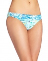 Lilly Pulitzer Women's Surfs Up Bikini Bottom, Resort White High Tide, X-Small