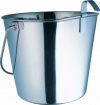 Indipets Heavy Duty Flat Sided Stainless Steel Pail, 1-Quart